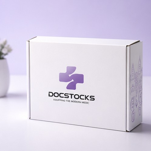 Docstocks branded packaging
